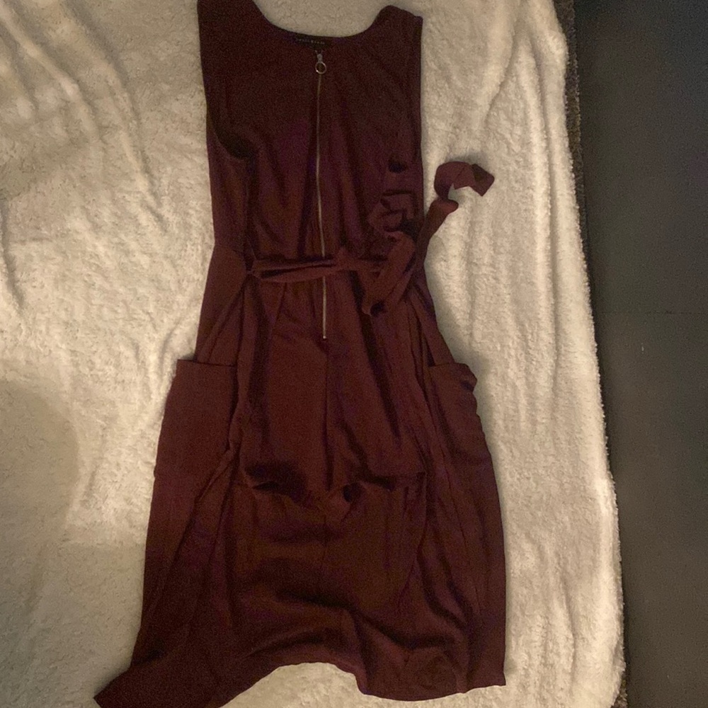 Skort dress wine colored